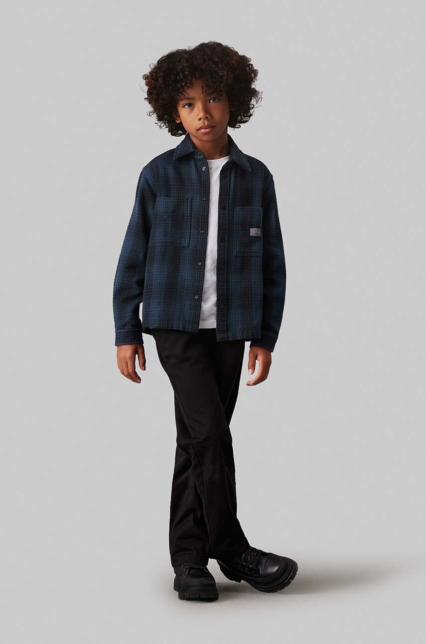 Pantaloni de bumbac pentru copii calvin klein jeans CEREMONY STRAIGHT Pantaloni de bumbac pentru copii calvin klein jeans CEREMONY STRAIGHT