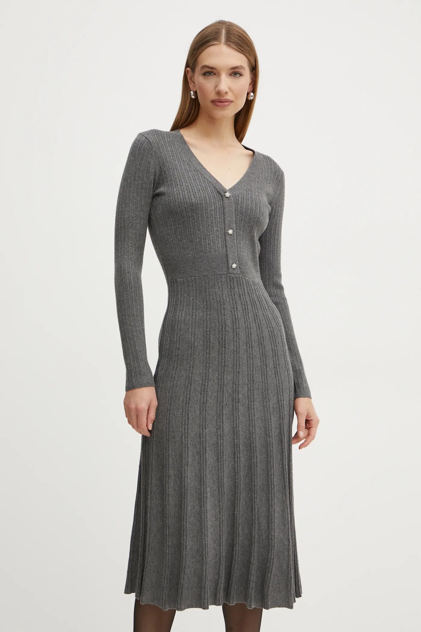 Rochie morgan din amestec de lână RMFRED Rochie morgan din amestec de lână RMFRED