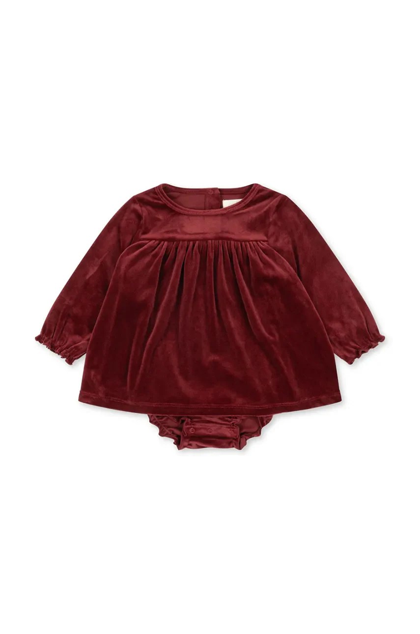 Rochie bebe konges sløjd JINGLE ROMPER DRESS GRS Rochie bebe konges sløjd JINGLE ROMPER DRESS GRS