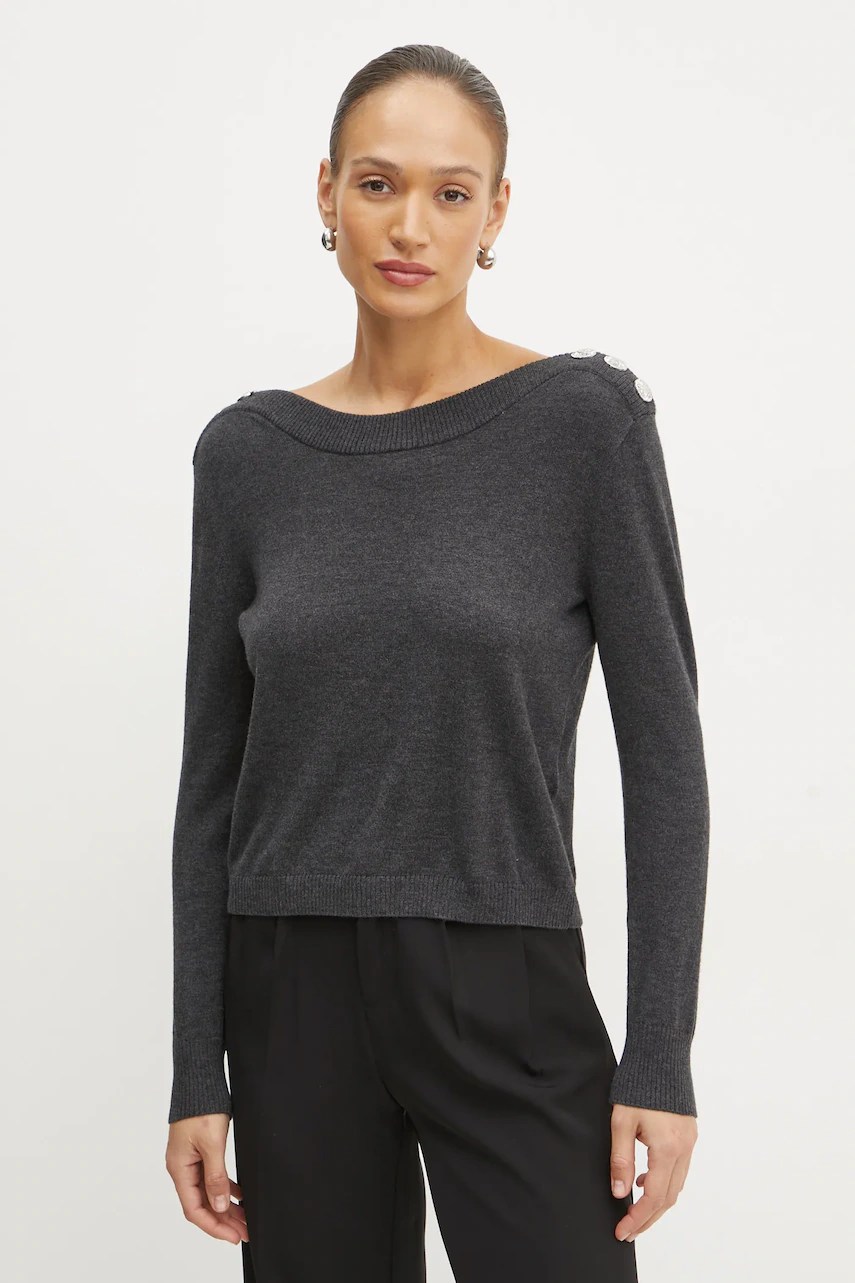 Pulover morgan din amestec de lână MCHOU Pulover morgan din amestec de lână MCHOU