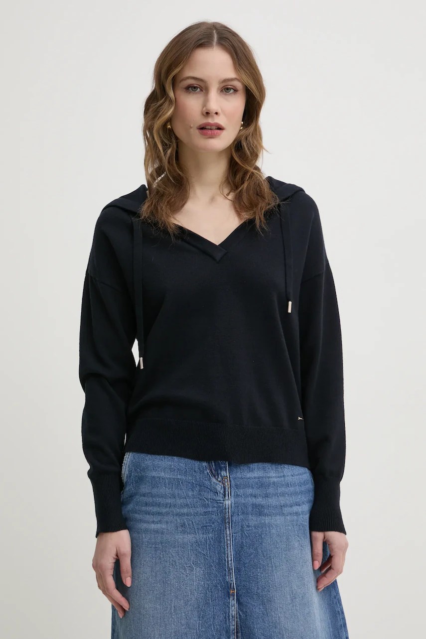 Pulover morgan cu fir de argint Pulover morgan cu fir de argint