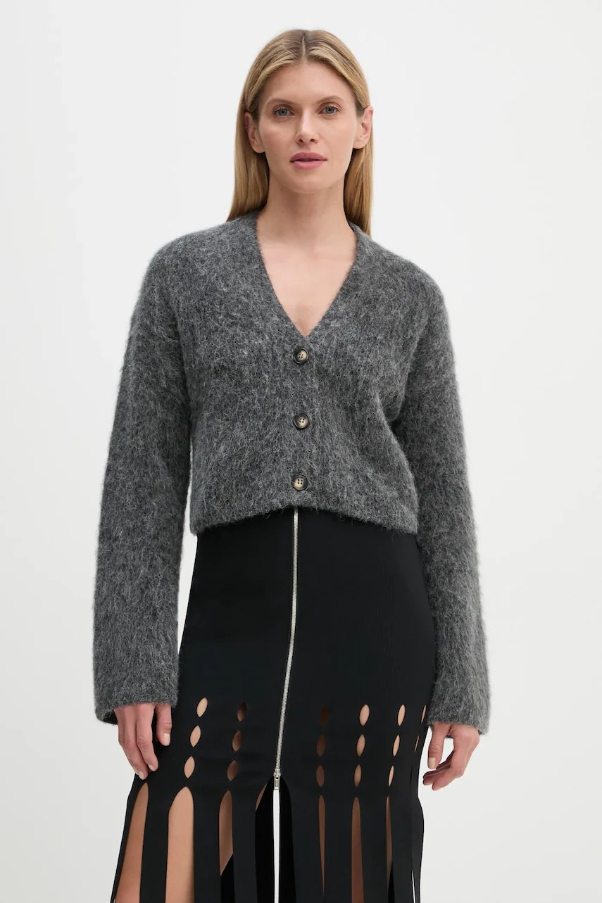 Cardigan oversize din lână nanushka HENNY Cardigan oversize din lână nanushka HENNY