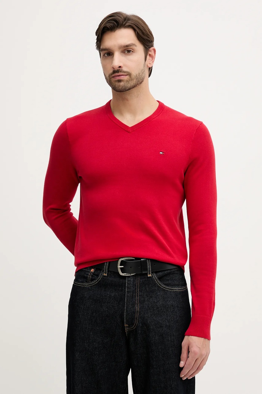 Pulover bărbătesc tommy hilfiger din bumbac Pulover bărbătesc tommy hilfiger din bumbac