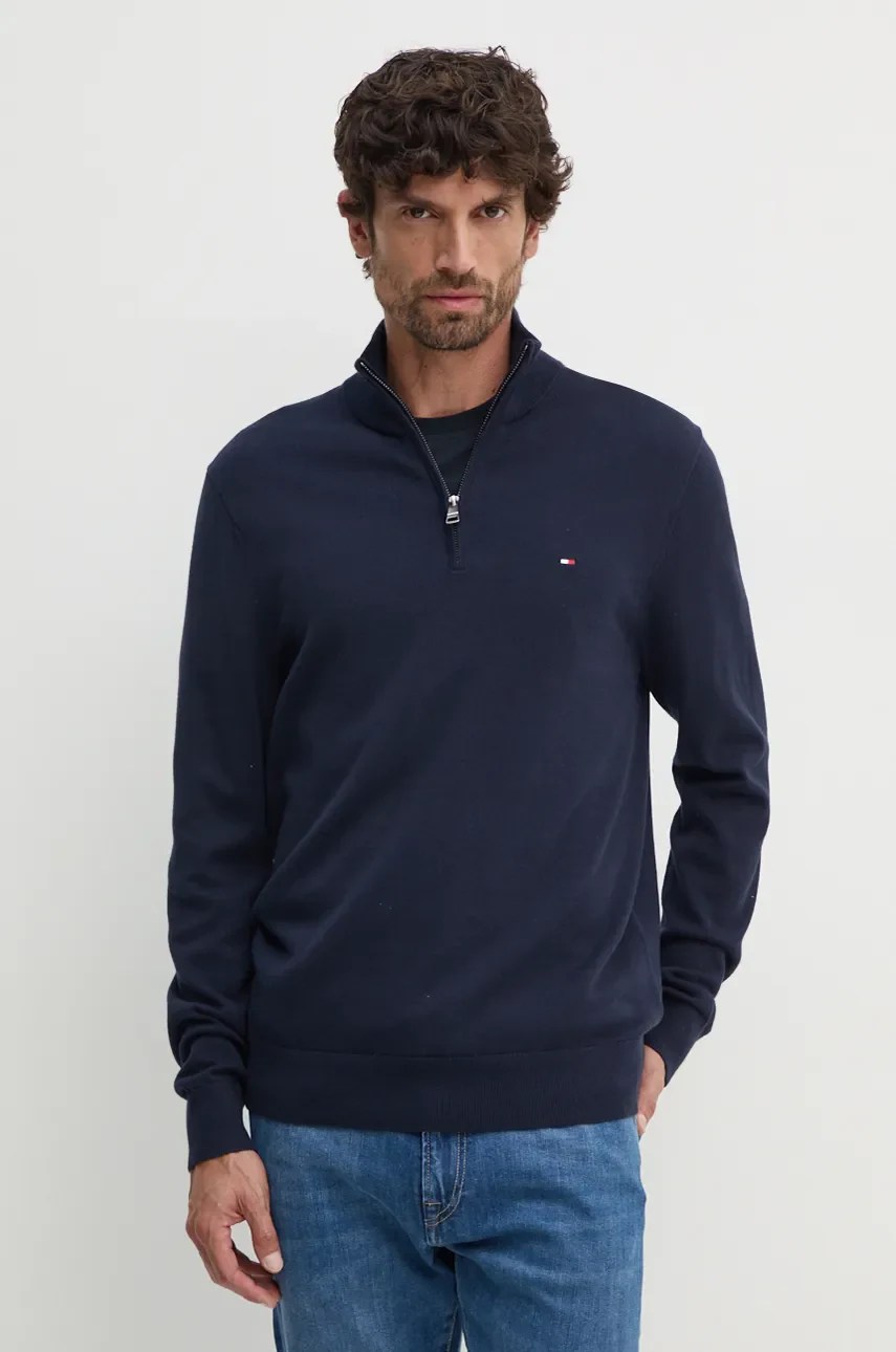 Pulover masculin din bumbac tommy hilfiger Pulover masculin din bumbac tommy hilfiger