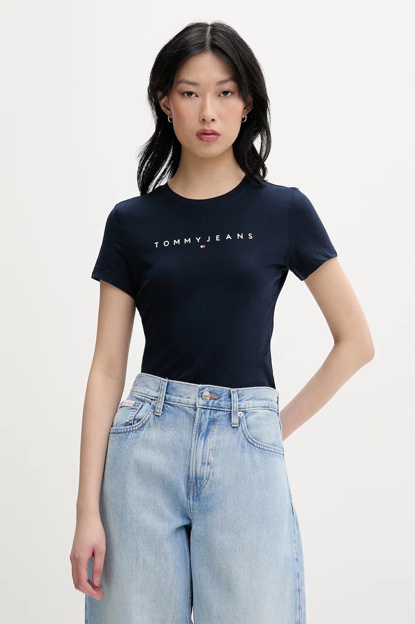 Tricou tommy jeans de damă din bumbac Tricou tommy jeans de damă din bumbac