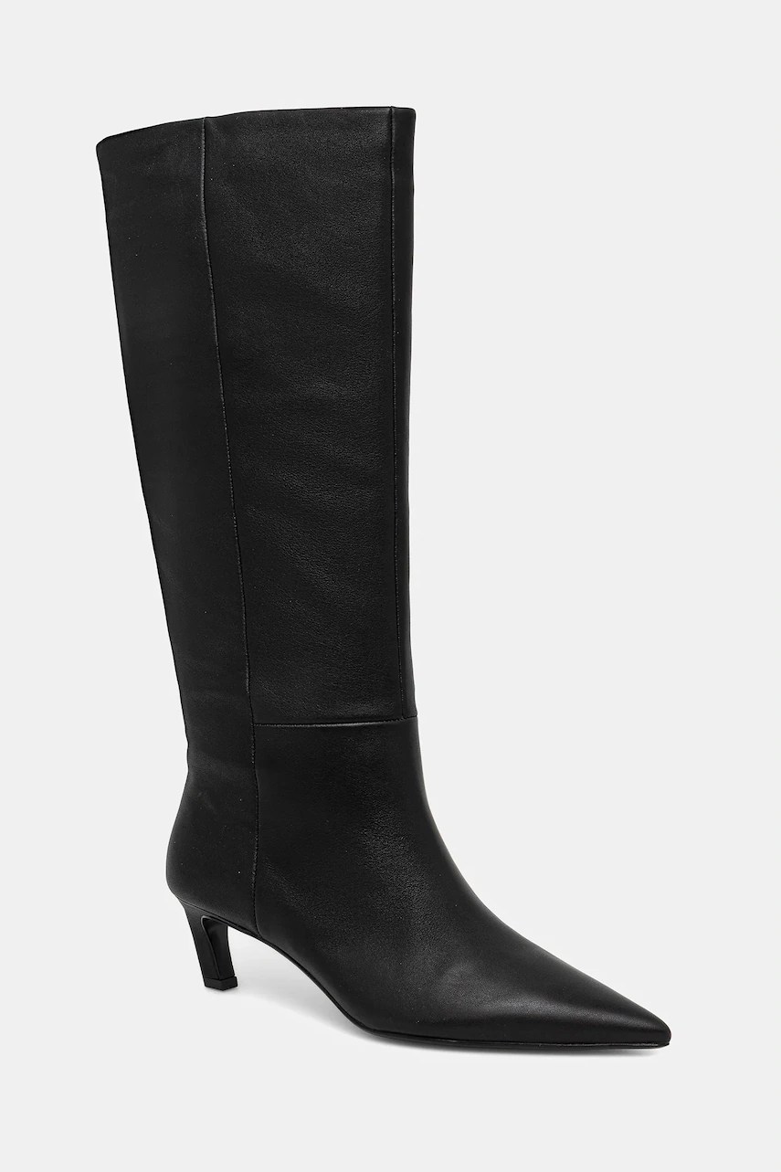 Ghete de piele calvin klein ESS KITTEN HEEL LONG BOOTS Ghete de piele calvin klein ESS KITTEN HEEL LONG BOOTS