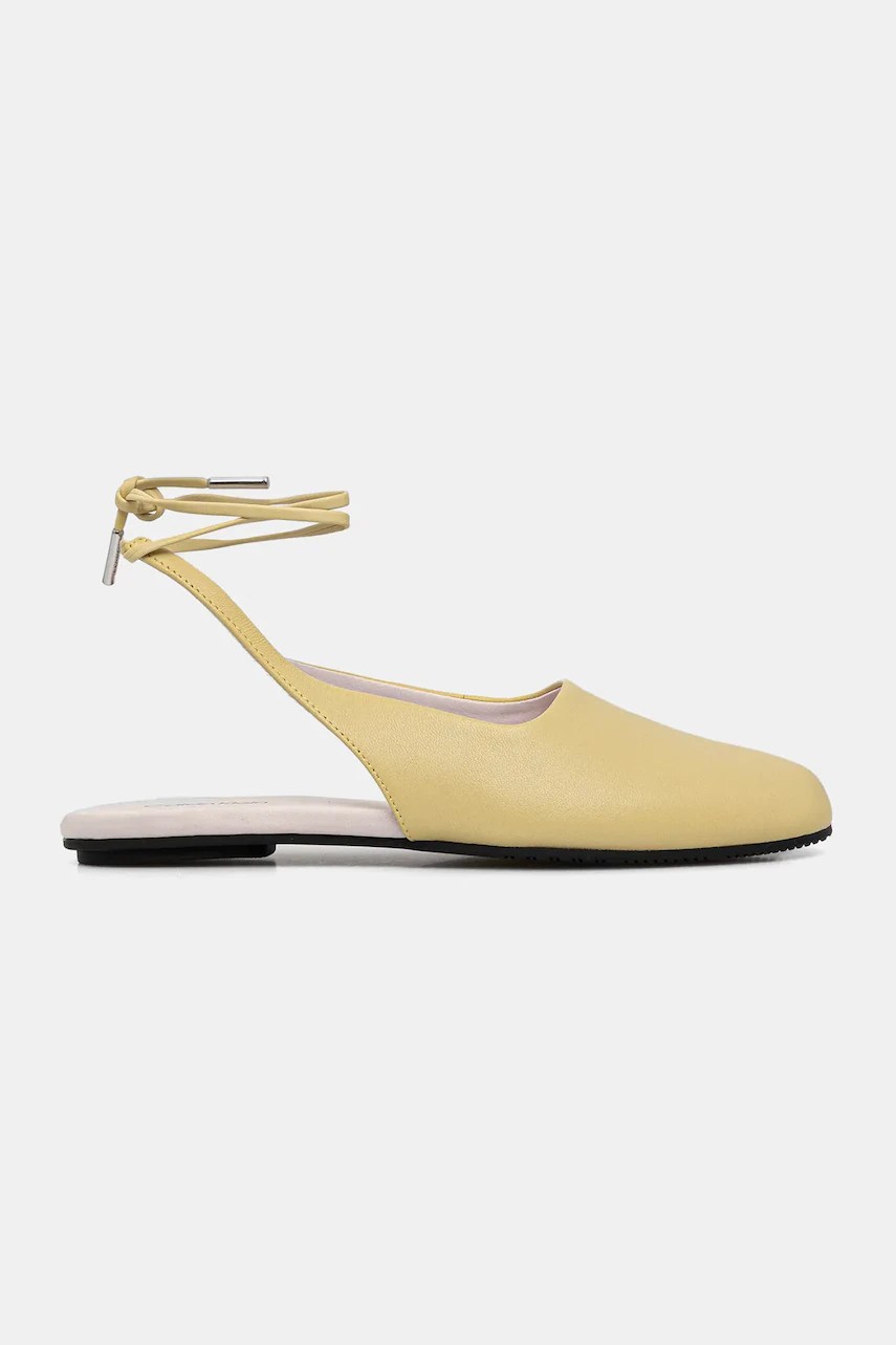 Balerini calvin klein din piele BALLERINA SLING BACK LTH Balerini calvin klein din piele BALLERINA SLING BACK LTH