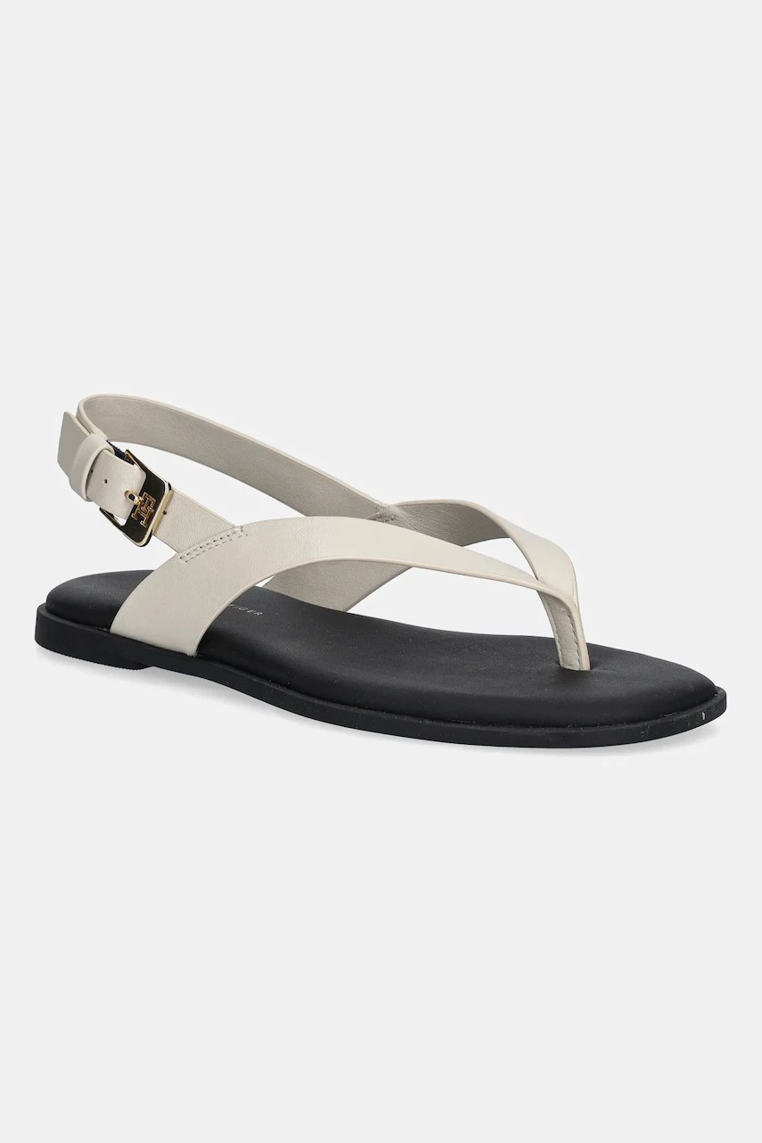 Sandale tommy hilfiger de piele COLOR BLOCK THONG FLAT Sandale tommy hilfiger de piele COLOR BLOCK THONG FLAT