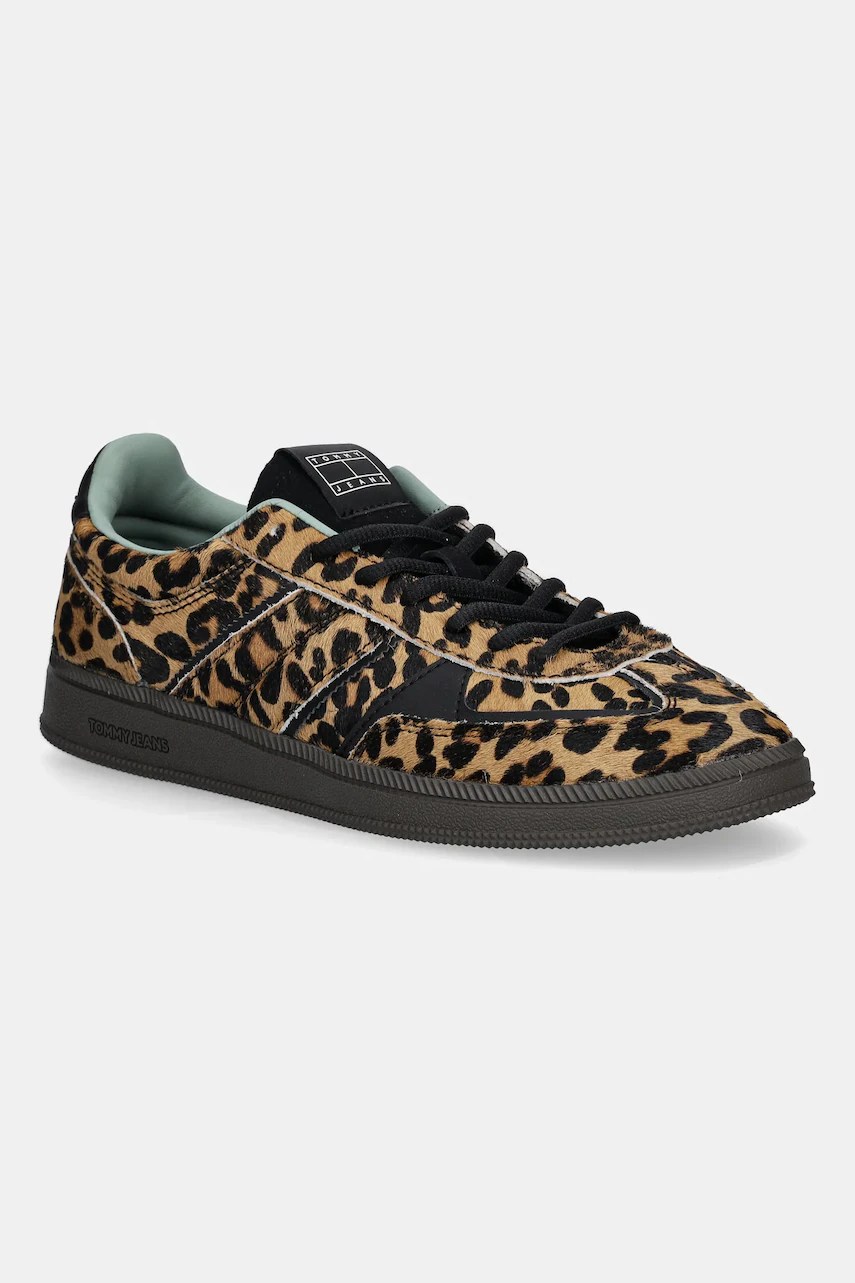 Sneakers tommy jeans THE GREENWICH EDGE LEOPARD din piele Sneakers tommy jeans THE GREENWICH EDGE LEOPARD din piele