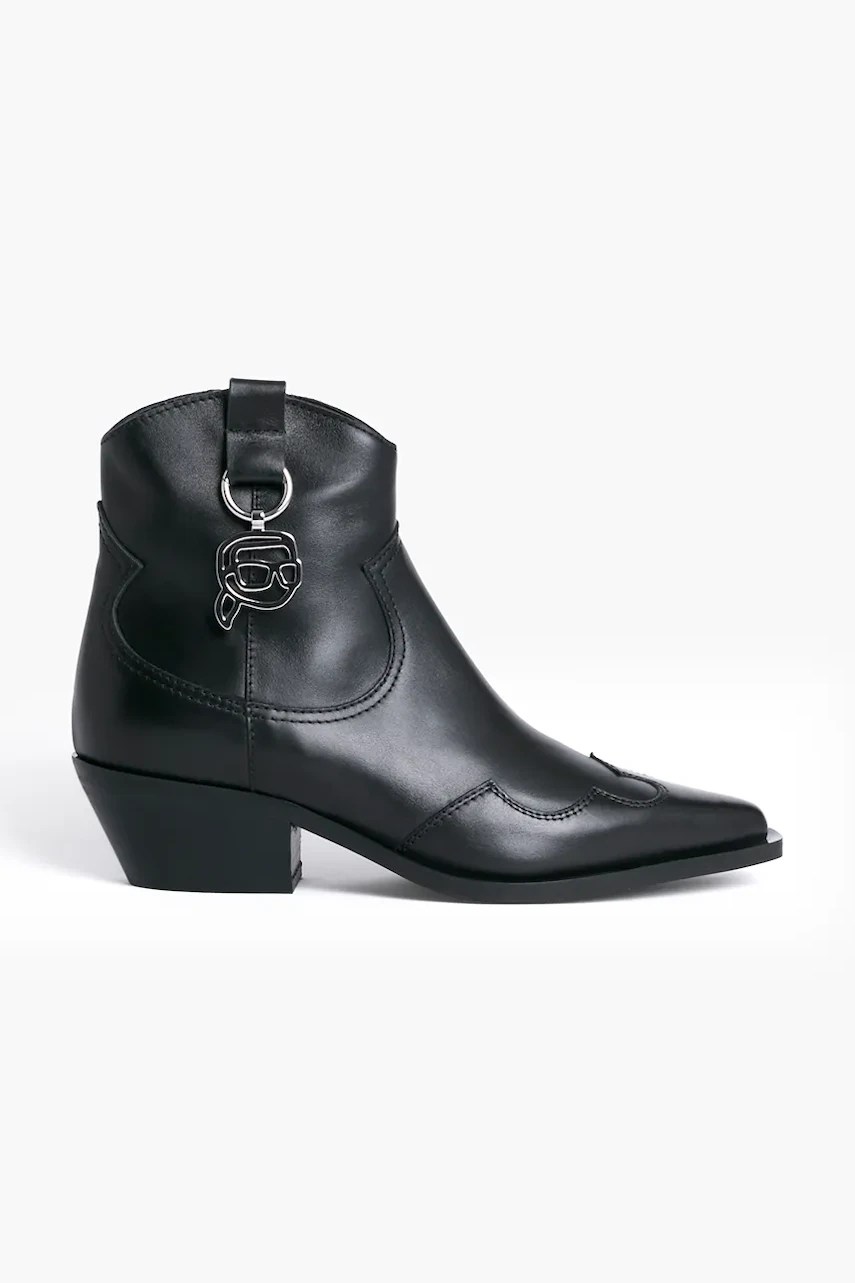 Cizme din piele karl lagerfeld KANSAS NFT Cizme din piele karl lagerfeld KANSAS NFT