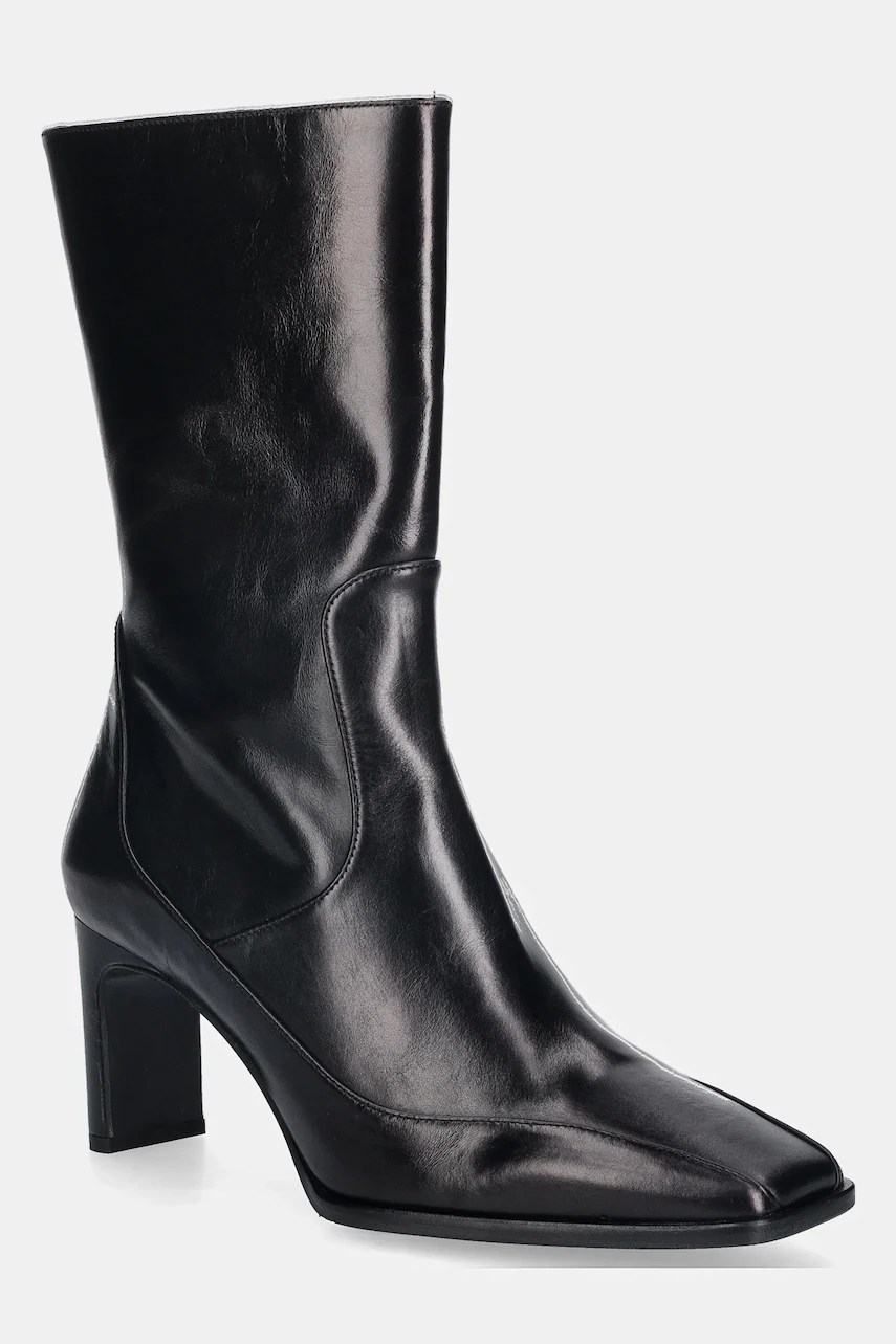 Cizme de piele billi bi cu toc gros Cizme de piele billi bi cu toc gros