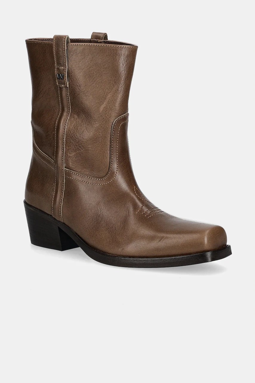 Cizme Ranch de piele weekend max mara Cizme Ranch de piele weekend max mara