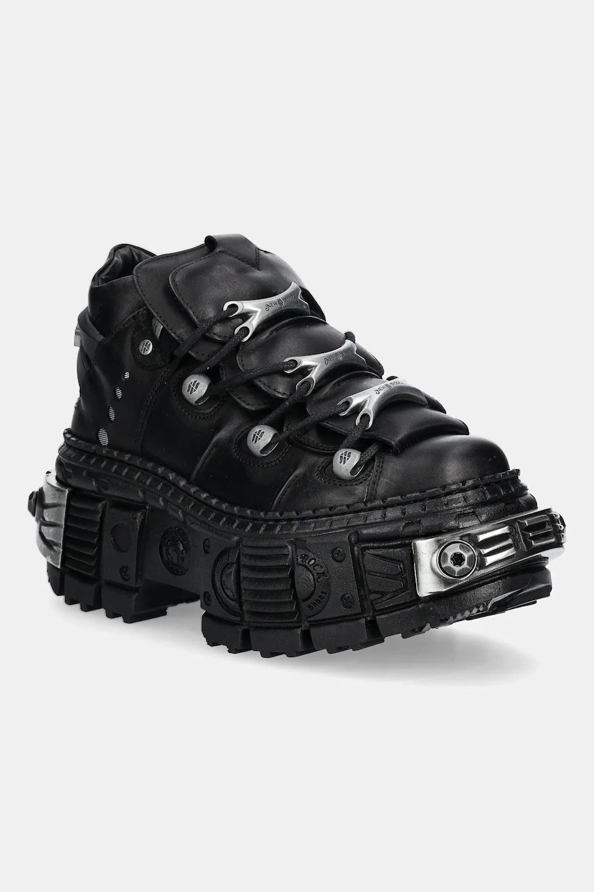 Pantofi new rock Crust Negro Tank Casco Negro Power Pantofi new rock Crust Negro Tank Casco Negro Power