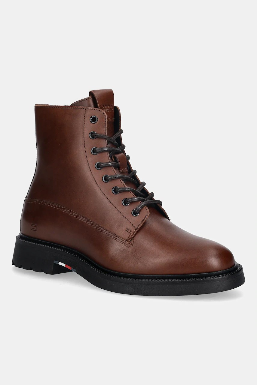 Cizme înalte din piele tommy HILFIGER HILFIGER COMFORT LWT LTH BOOT Cizme înalte din piele tommy HILFIGER HILFIGER COMFORT LWT LTH BOOT