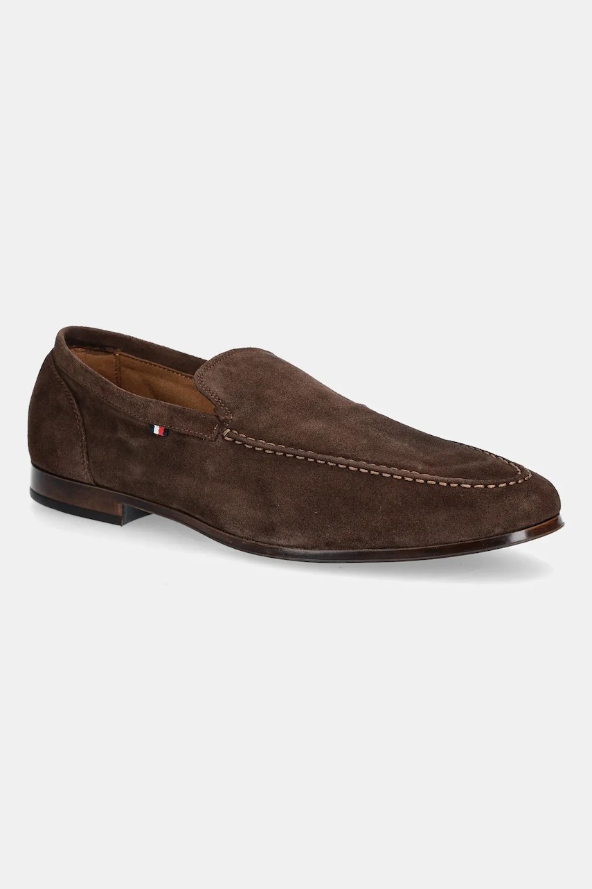 Mocasini tommy hilfiger din piele întoarsă TH FLEXIBLE SUEDE LOAFER Mocasini tommy hilfiger din piele întoarsă TH FLEXIBLE SUEDE LOAFER