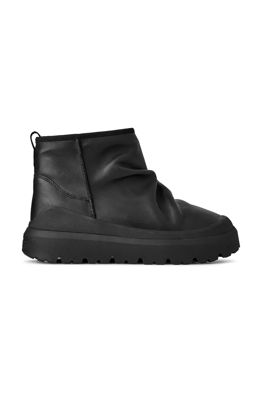 Ugg bocanci de piele Heritage Utility Mini Noir Ugg bocanci de piele Heritage Utility Mini Noir
