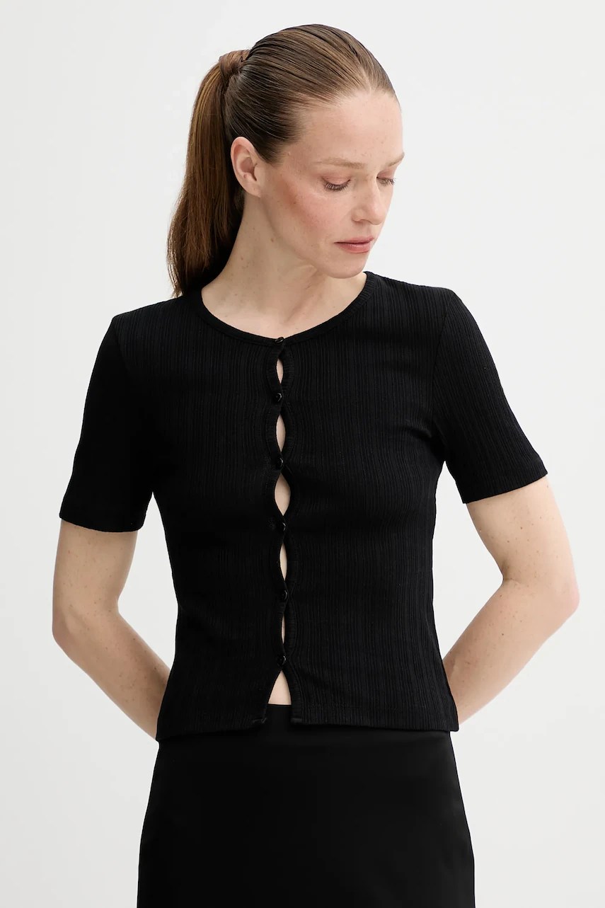 Tricou din bumbac organic SAJUNI de la samsoe samsoe Tricou din bumbac organic SAJUNI de la samsoe samsoe