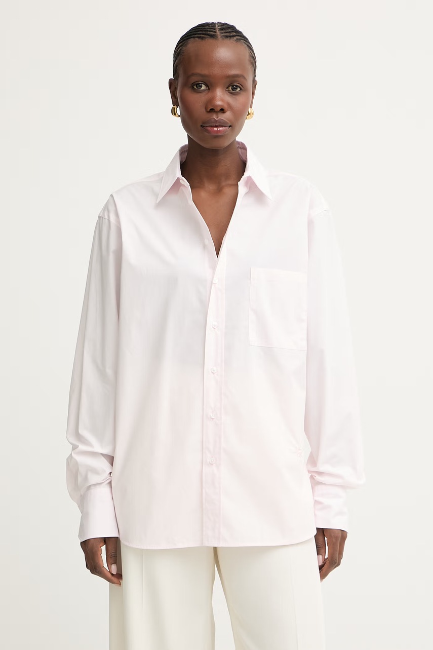 Boss cămașă de damă oversize de bumbac saturday_1 Boss cămașă de damă oversize de bumbac saturday_1