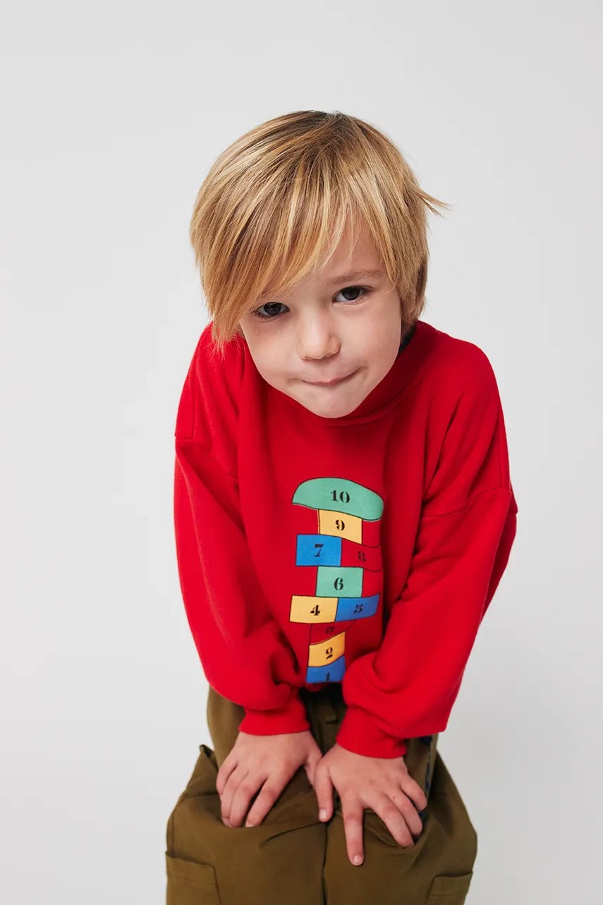 Hanorac de bumbac pentru copii Hopscotch bobo choses Hanorac de bumbac pentru copii Hopscotch bobo choses