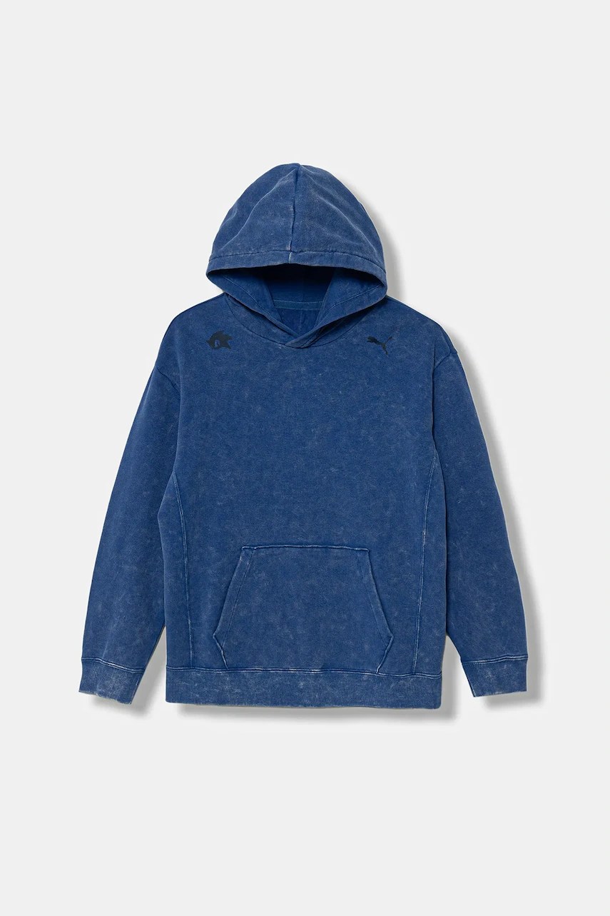 Hanorac de bumbac pentru copii PUMA x SONIC relaxed graphic hoodie TR Hanorac de bumbac pentru copii PUMA x SONIC relaxed graphic hoodie TR