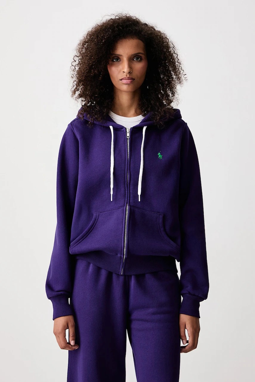Hanorac cu fermoar și glugă pentru femei – Polo Ralph Lauren Hanorac cu fermoar și glugă pentru femei – Polo Ralph Lauren
