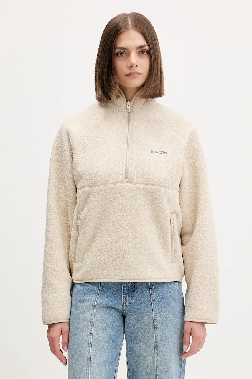 Hanorac fleece guess jeans Hanorac fleece guess jeans