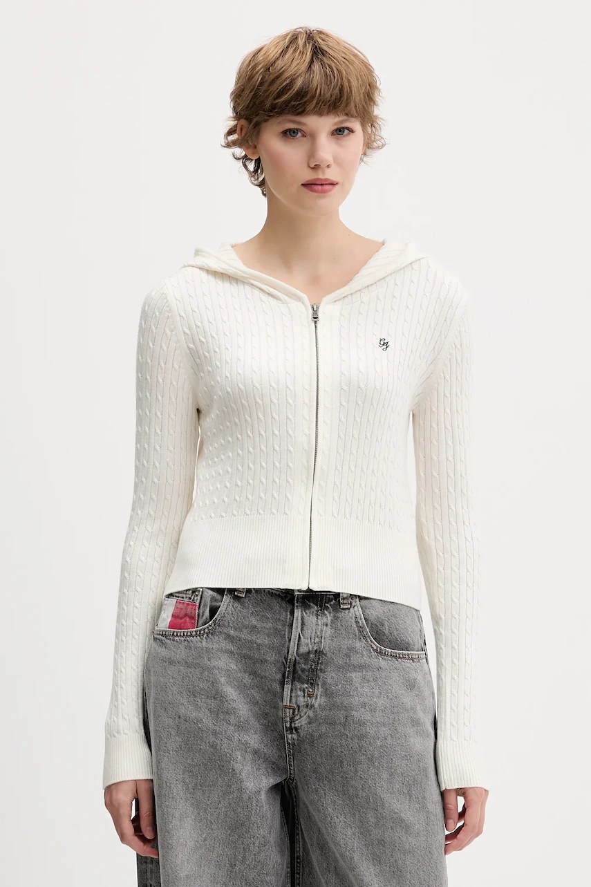 Cardigan guess jeans cu amestec de mătase Cardigan guess jeans cu amestec de mătase