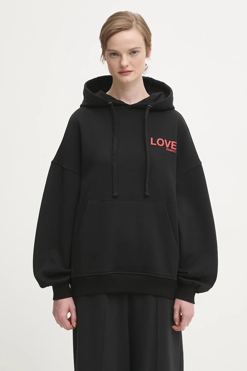 Fiorucci hanorac Kissing Angels Love Print, croială lejeră Fiorucci hanorac Kissing Angels Love Print, croială lejeră