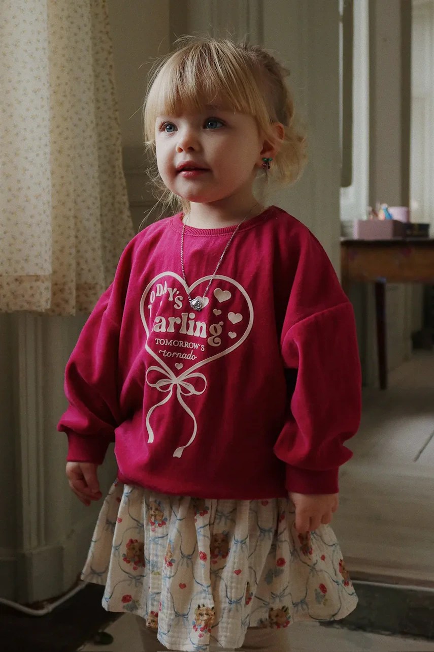 Hanorac de bumbac pentru copii konges sløjd VELOU BLOUSE GOTS Hanorac de bumbac pentru copii konges sløjd VELOU BLOUSE GOTS