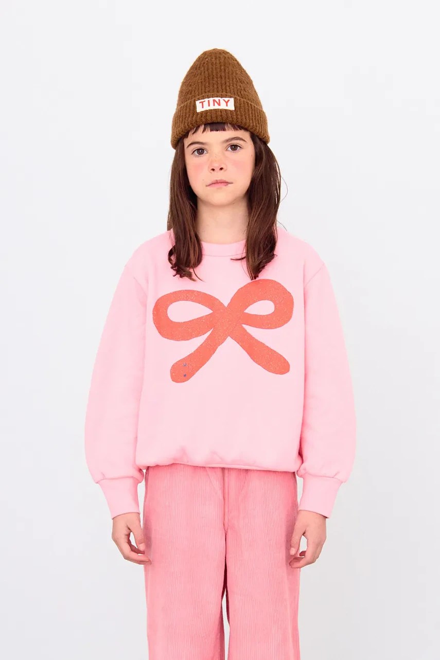 Hanorac de bumbac tinycottons pentru copii WORM GRAPHIC Hanorac de bumbac tinycottons pentru copii WORM GRAPHIC