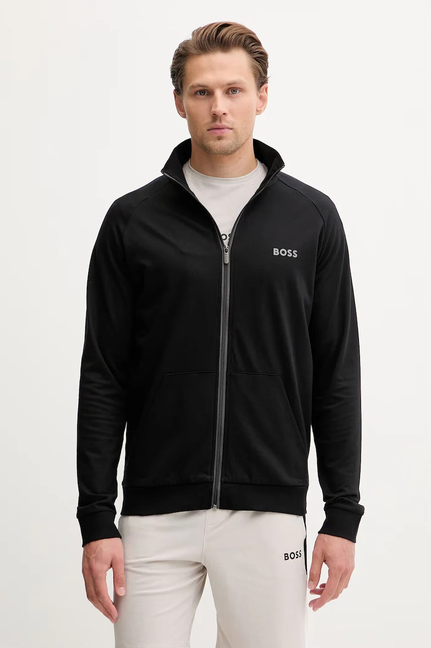 Boss hanorac cu fermoar bărbătesc din bumbac authentic jacket z Boss hanorac cu fermoar bărbătesc din bumbac authentic jacket z