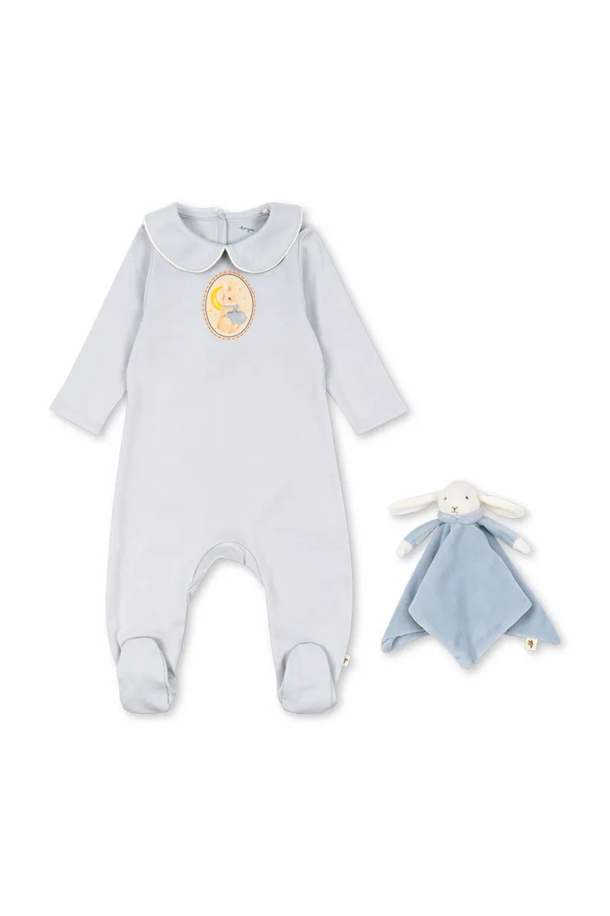Salopete pentru bebeluși konges sløjd cu mascotă COTY GIFT SET GOTS Salopete pentru bebeluși konges sløjd cu mascotă COTY GIFT SET GOTS
