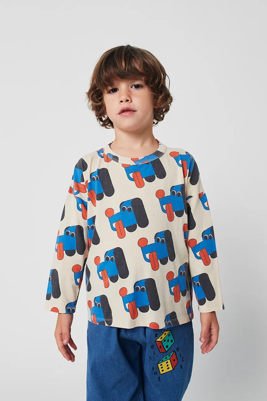 Tricou mânecă lungă bobo choses din bumbac pentru bebeluși Doggy Mate Tricou mânecă lungă bobo choses din bumbac pentru bebeluși Doggy Mate