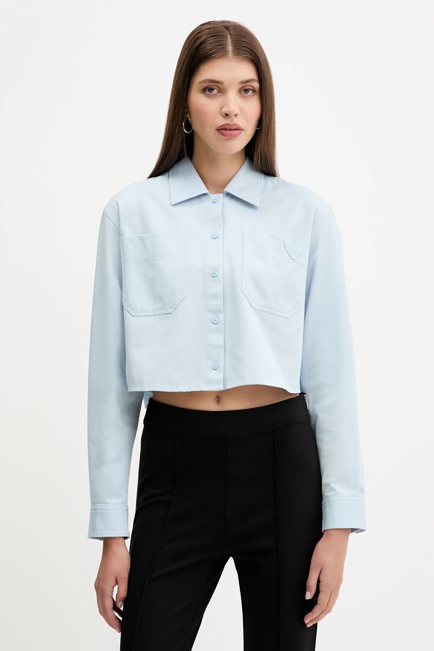 Cămașă HUGO edia_b din bumbac, model blue Cămașă HUGO edia_b din bumbac, model blue