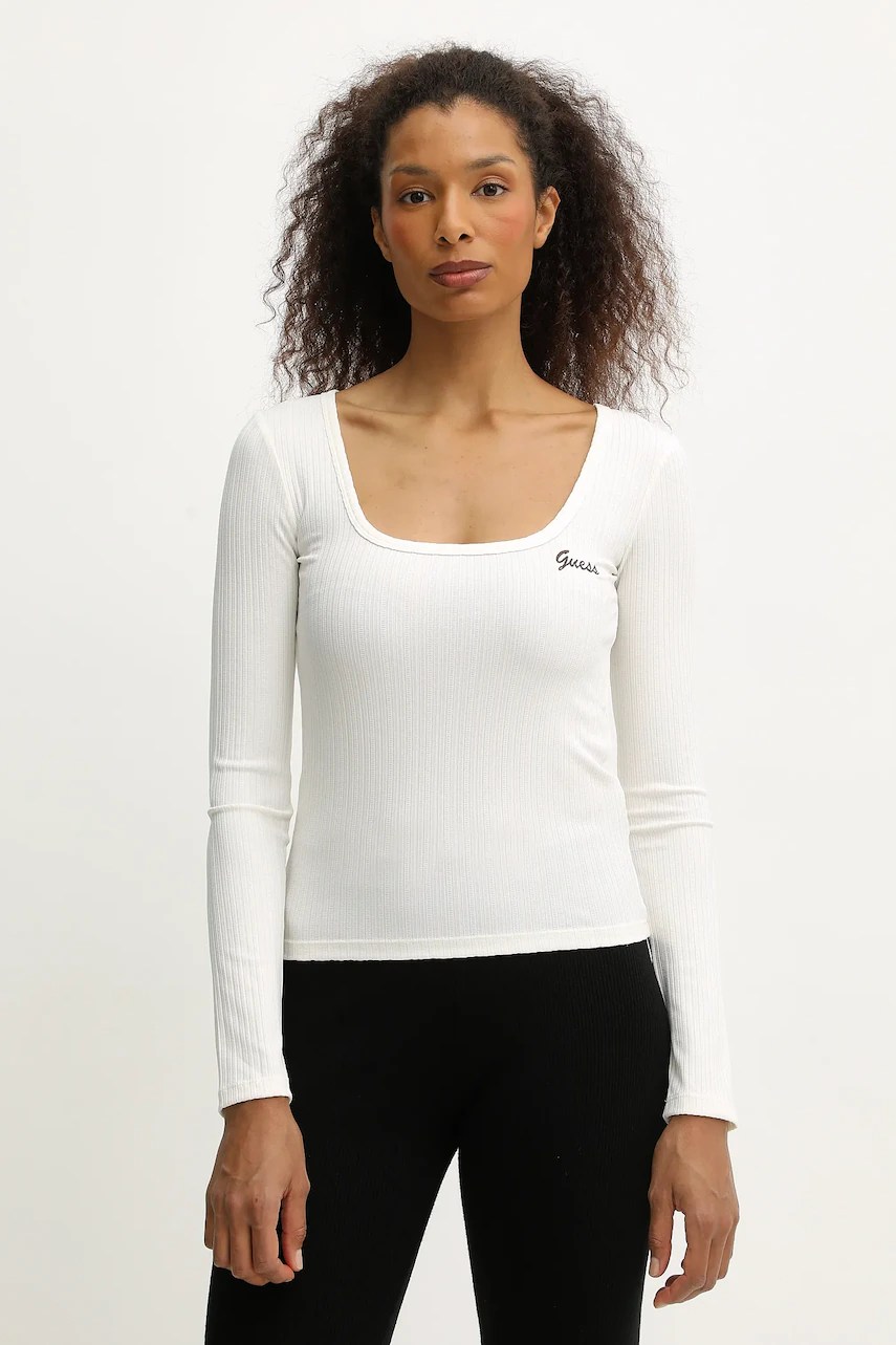 Tricou mânecă lungă guess FABIA Tricou mânecă lungă guess FABIA