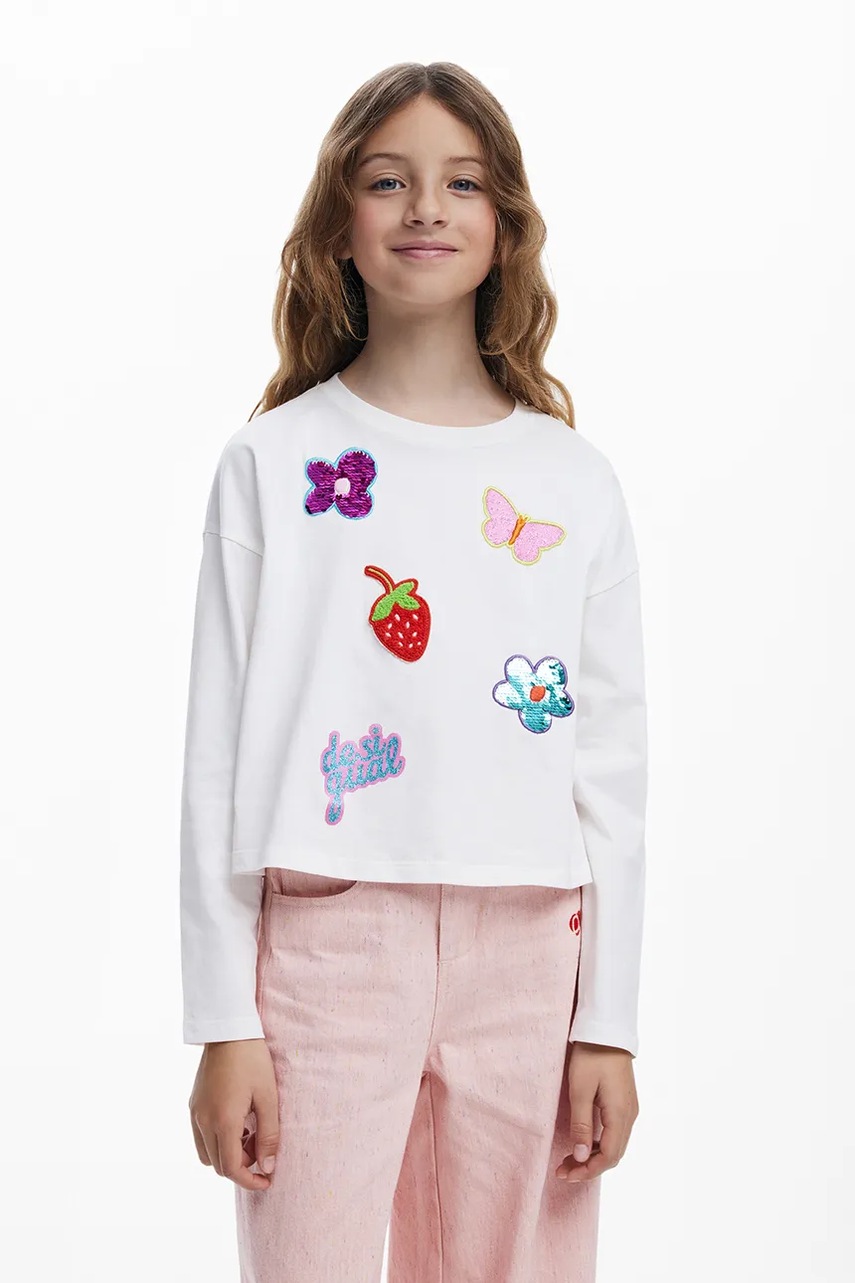 Tricou mânecă lungă desigual pentru copii Tricou mânecă lungă desigual pentru copii