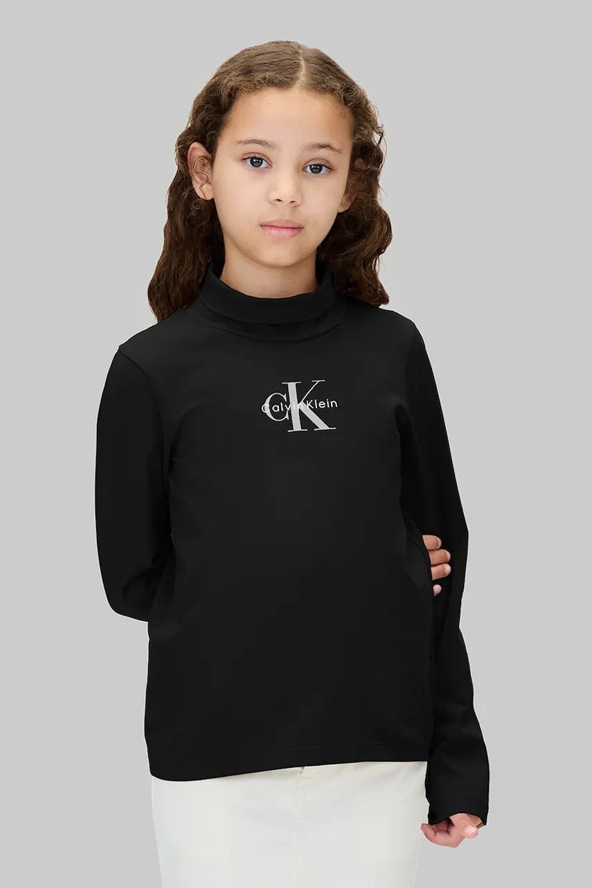 Tricou cu mânecă lungă pentru copii calvin klein jeans, din bumbac Tricou cu mânecă lungă pentru copii calvin klein jeans, din bumbac