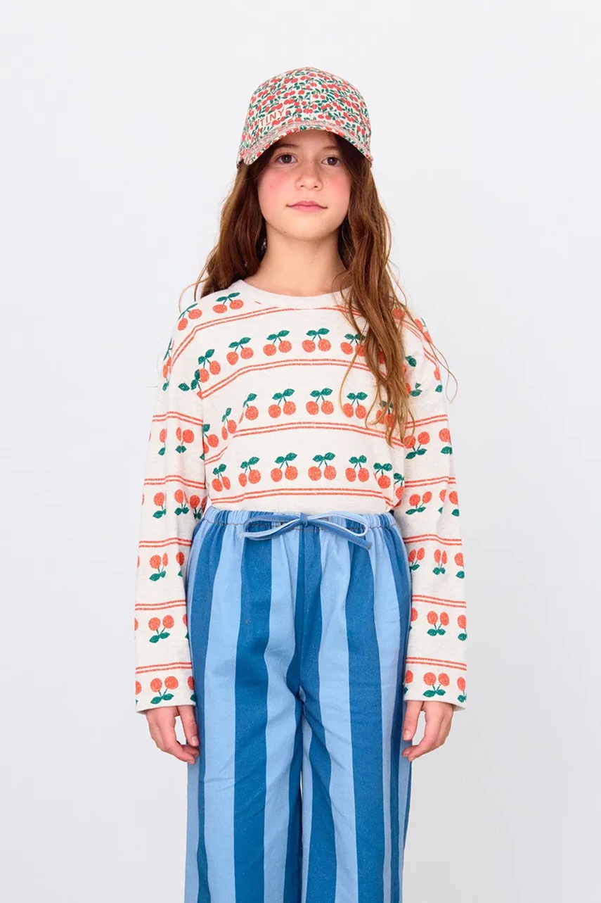Tricou mânecă lungă pentru copii tinycottons CHERRY PATTERN RIB TEE Tricou mânecă lungă pentru copii tinycottons CHERRY PATTERN RIB TEE