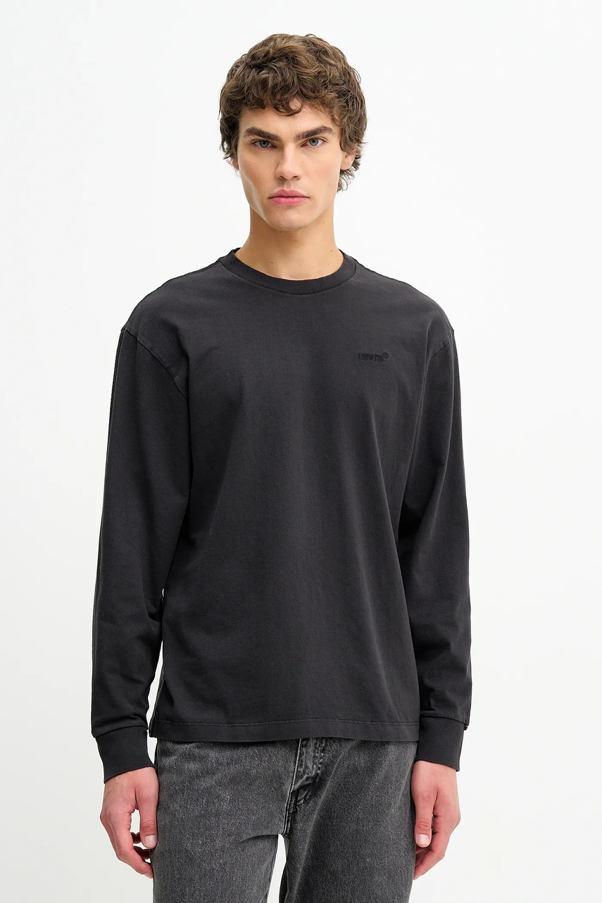 Tricou levi’s longsleeve din bumbac Tricou levi’s longsleeve din bumbac