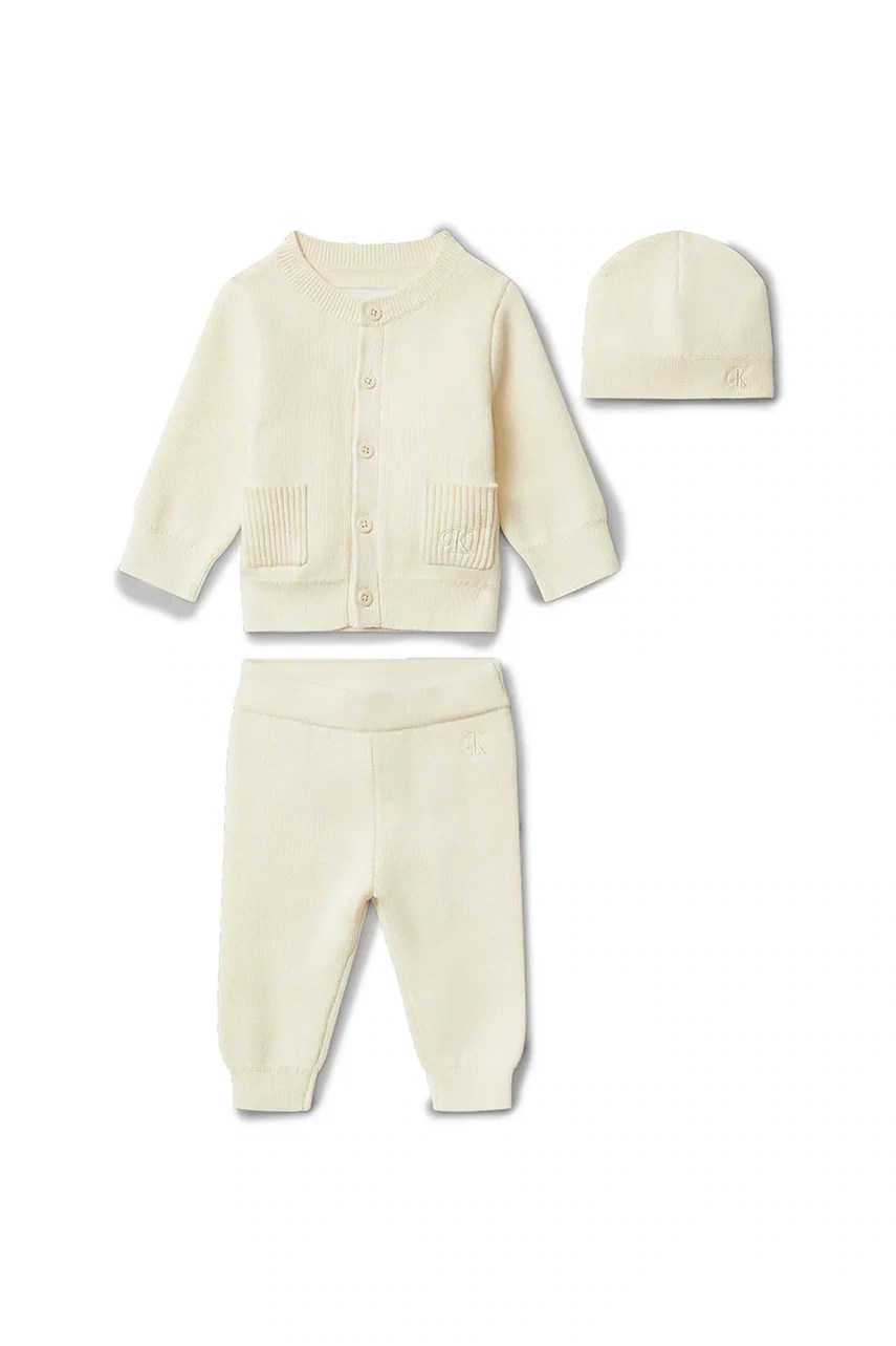 Set pentru bebeluși din bumbac calvin klein jeans, 3-pack Set pentru bebeluși din bumbac calvin klein jeans, 3-pack