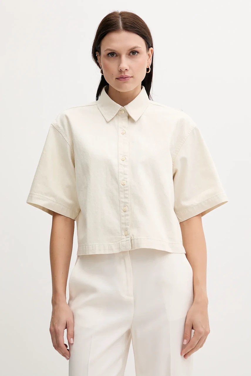 Cămașă din amestec de in calvin klein jeans Cămașă din amestec de in calvin klein jeans