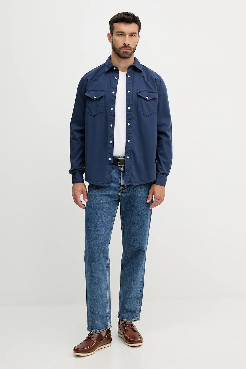Cămașă jeans tommy hilfiger Cămașă jeans tommy hilfiger