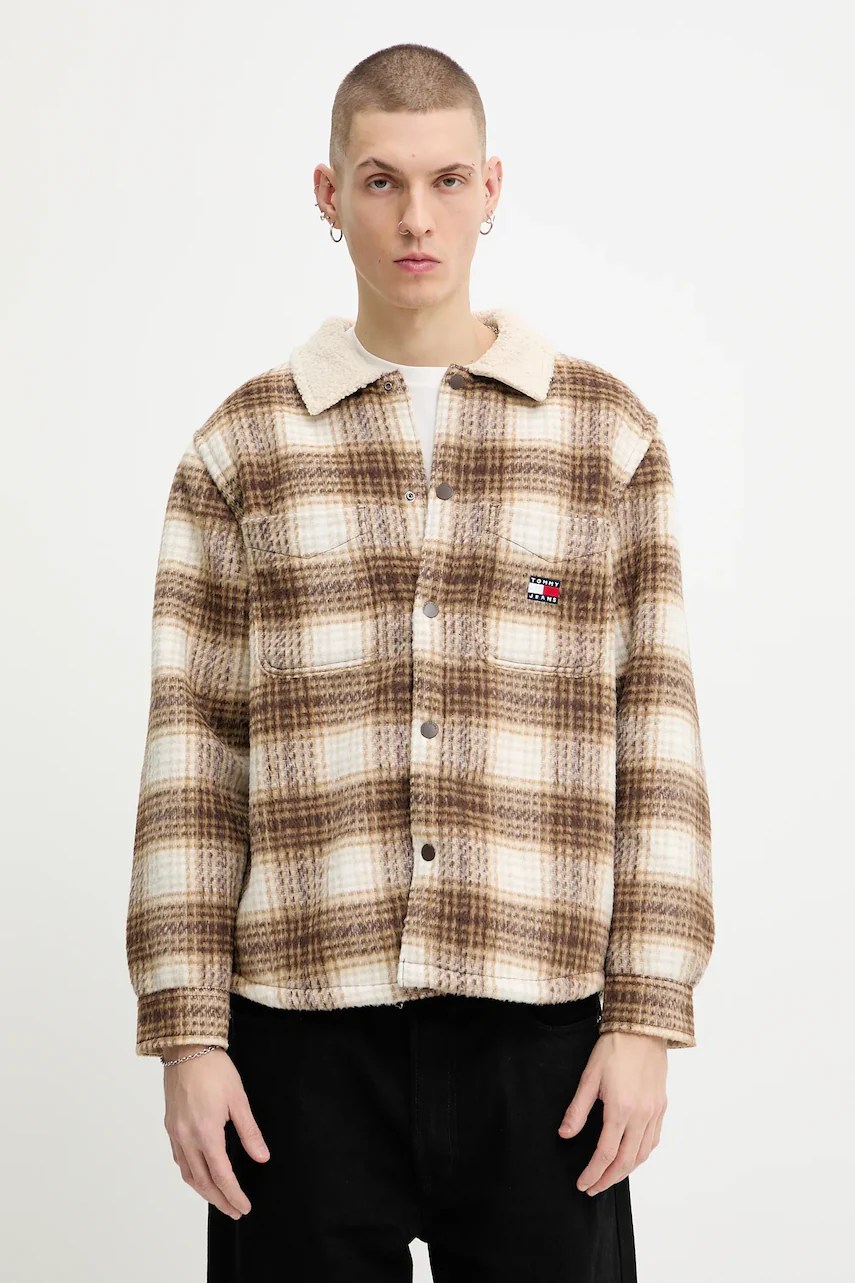 Geacă tommy jeans cu aspect de cămașă Geacă tommy jeans cu aspect de cămașă