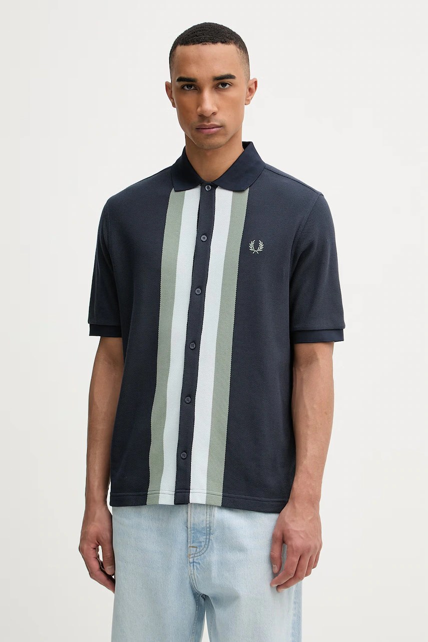 Cămașă bărbați fred perry din bumbac Cămașă bărbați fred perry din bumbac