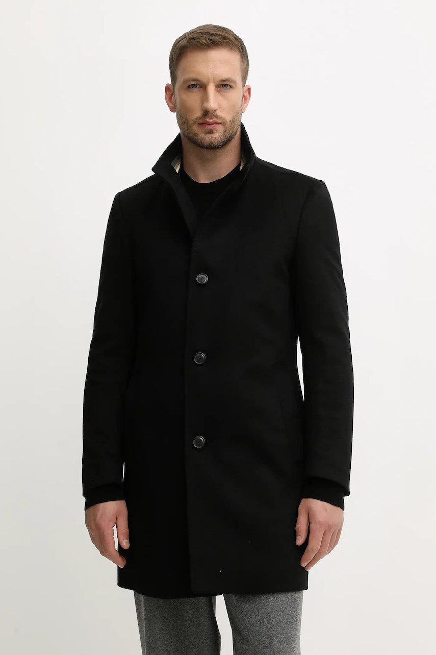 Boss palton de lână h-hyde-SU-254 Boss palton de lână h-hyde-SU-254