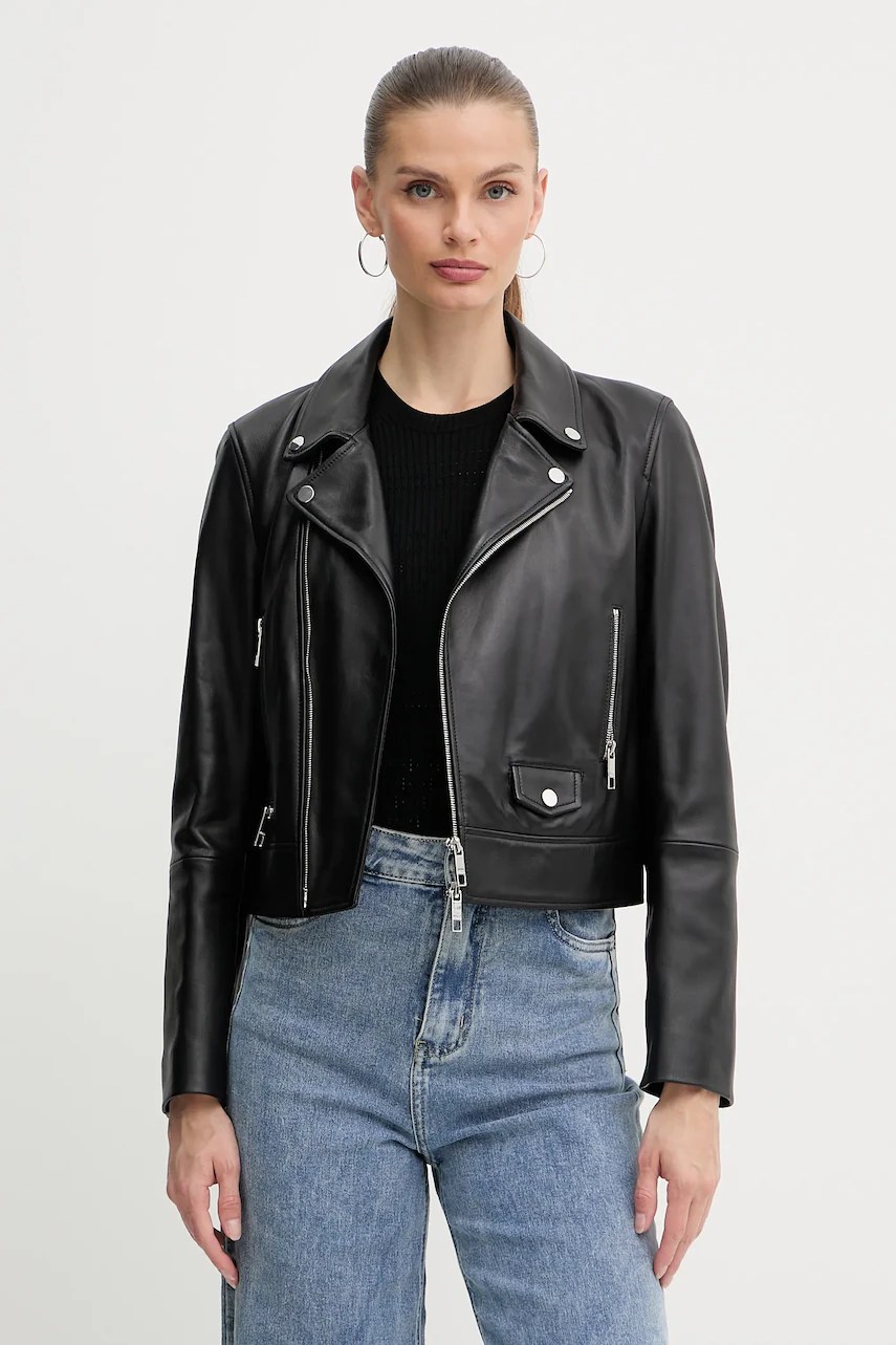 Geacă biker de piele red valentino Geacă biker de piele red valentino