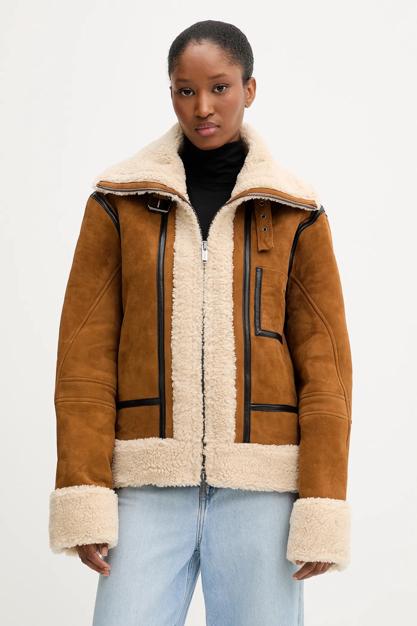 Iceberg geacă din piele întoarsă Iceberg geacă din piele întoarsă