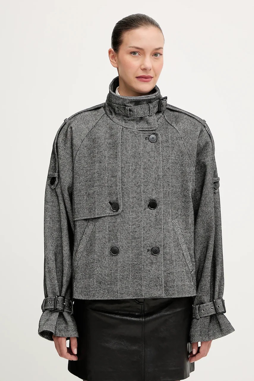 Palton de lână gestuz Palton de lână gestuz