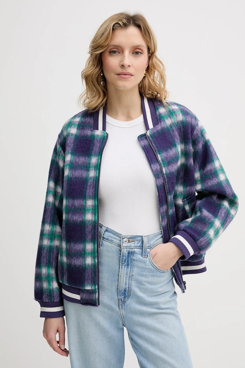 jachetă bomber din lână – United Colors of Benetton jachetă bomber din lână – United Colors of Benetton
