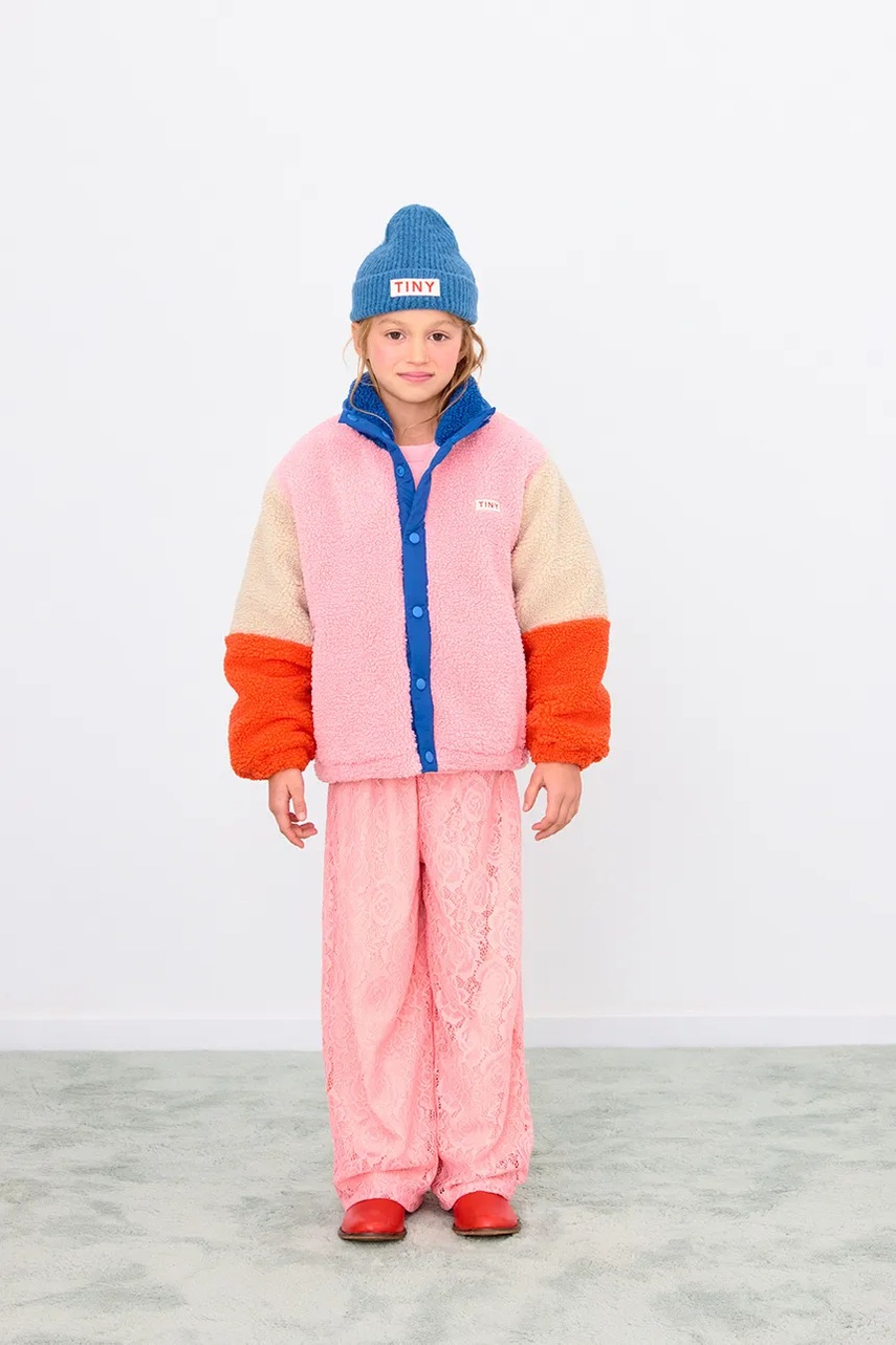 Geacă copii COLOR BLOCK POLAR SHERPA JACKET tinycottons Geacă copii COLOR BLOCK POLAR SHERPA JACKET tinycottons